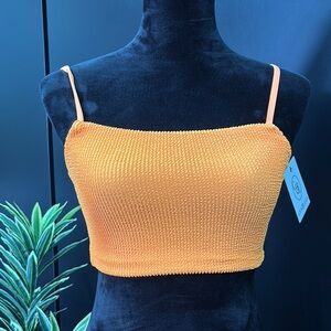 CYN & LUCA Knit Straight neck/back,thin adjustable straps,stretch,lined,summer